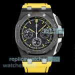 Super Clone LS Factory AP Royal Oak Offshore 26420 43mm Black Steel Case Watch 